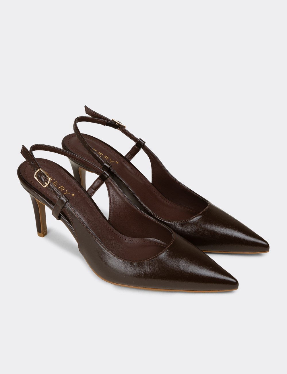 Kadın Kahverengi Slingback Stiletto - RD420ZKHVM01