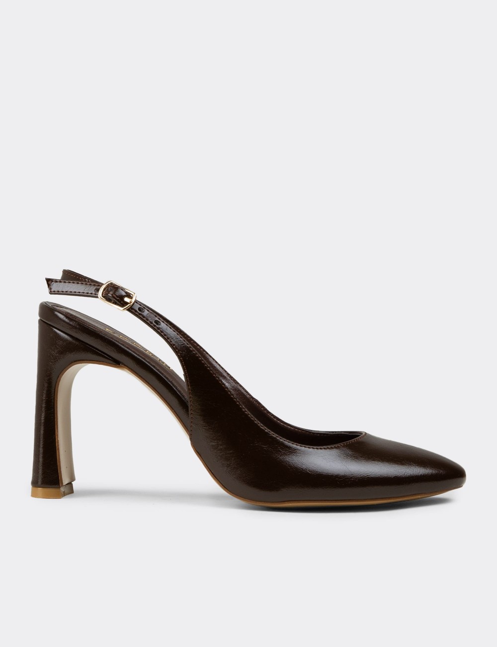 Deery Ayakkabı Deery Topuklu Kadın Kahverengi