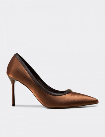 Kadın Bakır Renk Stiletto - V0T30ZKHVM01