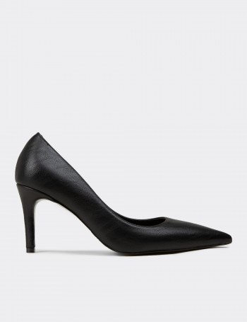 Kadın Siyah Stiletto Topuklu Ayakkabı - RD005ZSYHM01