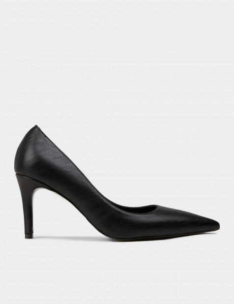 Kadın Siyah Stiletto Topuklu Ayakkabı