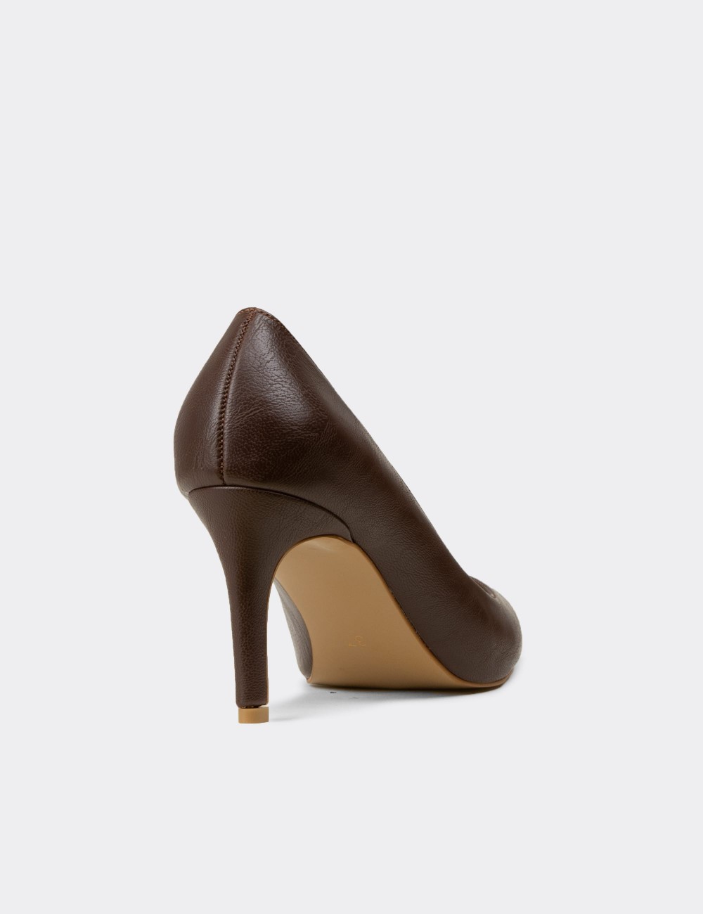 Kadın Kahverengi Stiletto Topuklu Ayakkabı - RD005ZKHVM01