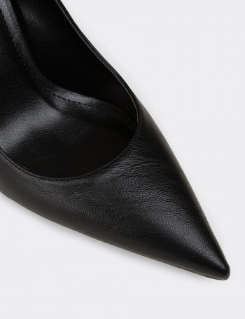 Kadın Siyah Stiletto Topuklu Ayakkabı - RD005ZSYHM01