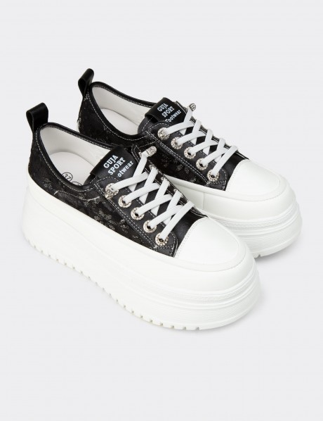 Kadın Siyah Sneaker Ayakkabı