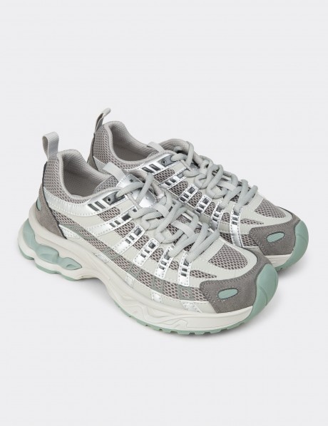 Kadın Gri Sneaker Ayakkabı