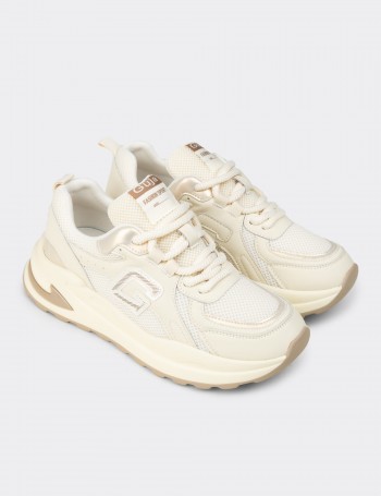 Kadın Bej Sneaker Ayakkabı - 26286ZBEJP01