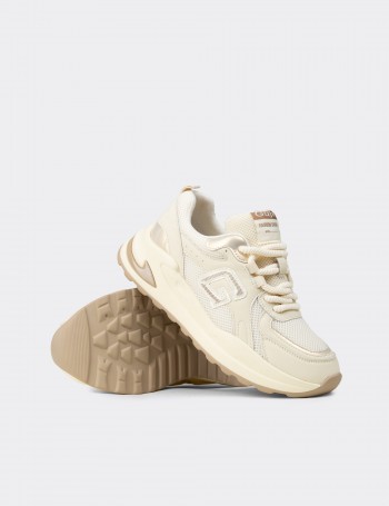 Kadın Bej Sneaker Ayakkabı - 26286ZBEJP01