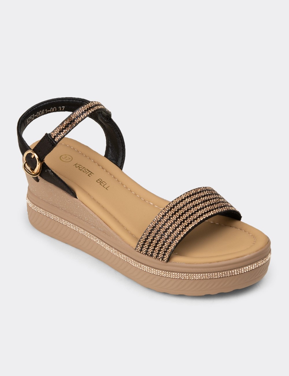 Kadın Siyah Platform Sandalet - K0061ZSYHC01