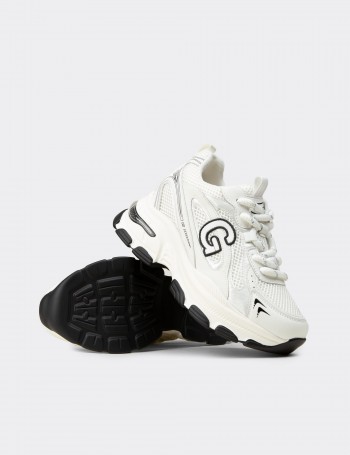 Kadın Gizli Topuk Beyaz Sneaker Ayakkabı - 26323ZBYZP01