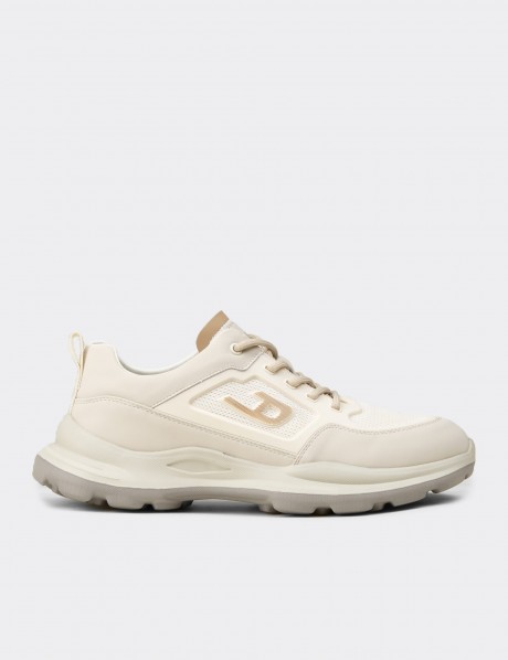Erkek Bej Sneaker Ayakkabı
