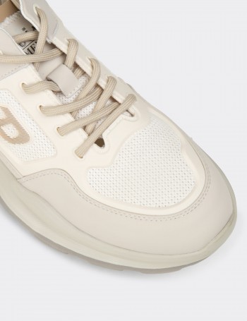 Erkek Bej Sneaker Ayakkabı