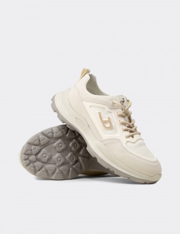 Erkek Bej Sneaker Ayakkabı - 26572MBEJC01