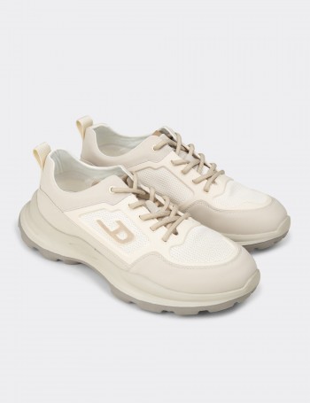 Erkek Bej Sneaker Ayakkabı - 26572MBEJC01