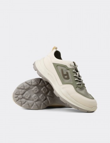 Erkek Yeşil Sneaker Ayakkabı - 26572MYSLC01