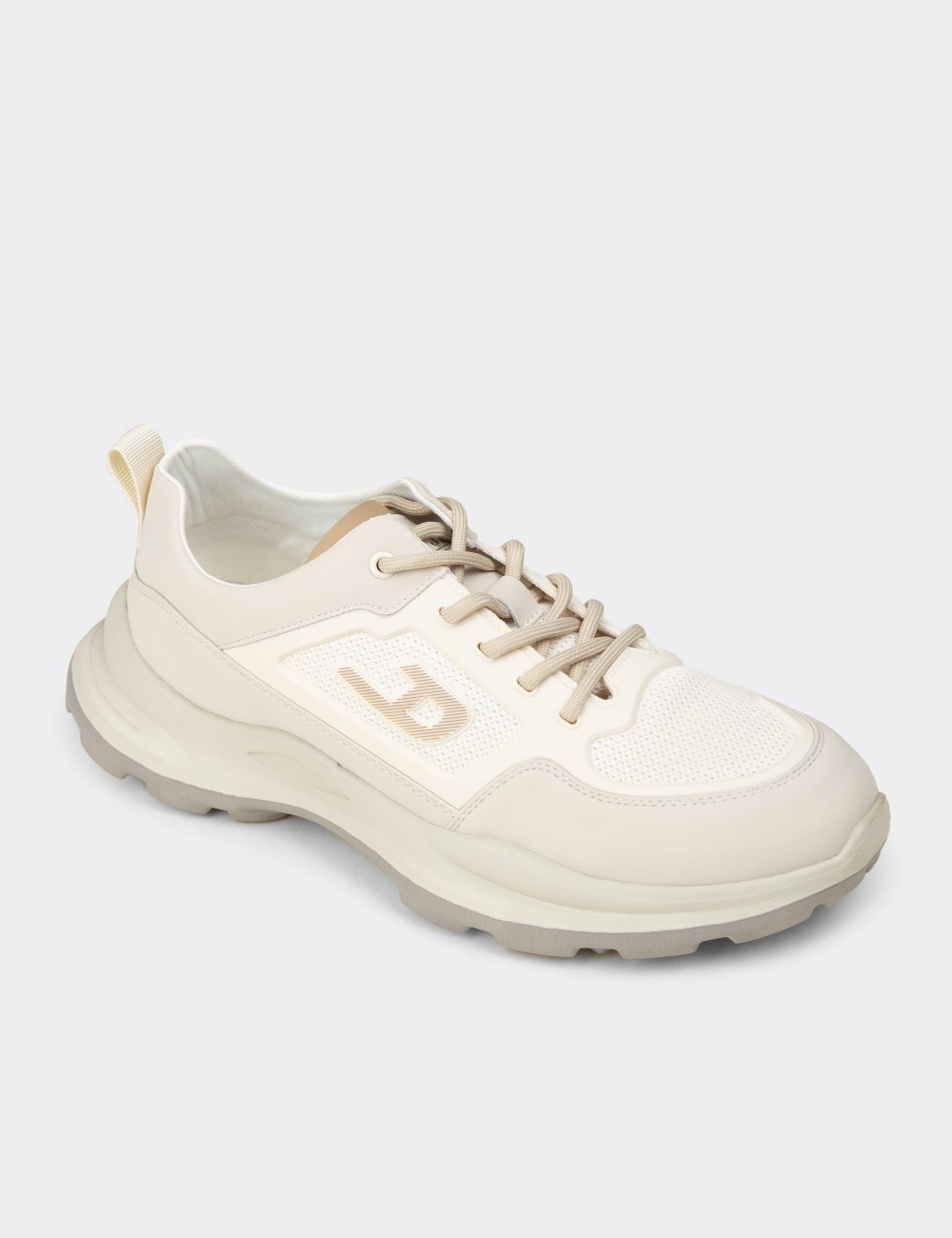 Erkek Bej Sneaker Ayakkabı - 26572MBEJC01