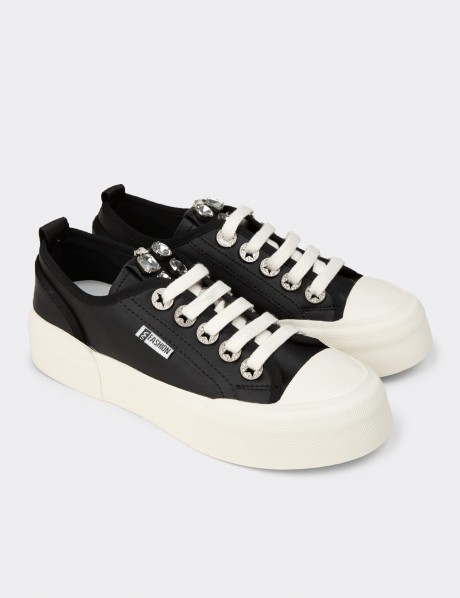 Kadın Siyah Sneaker Ayakkabı