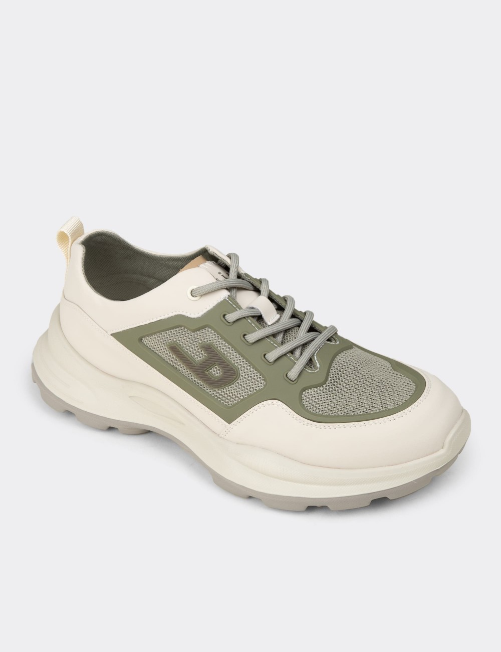 Erkek Yeşil Sneaker Ayakkabı - 26572MYSLC01