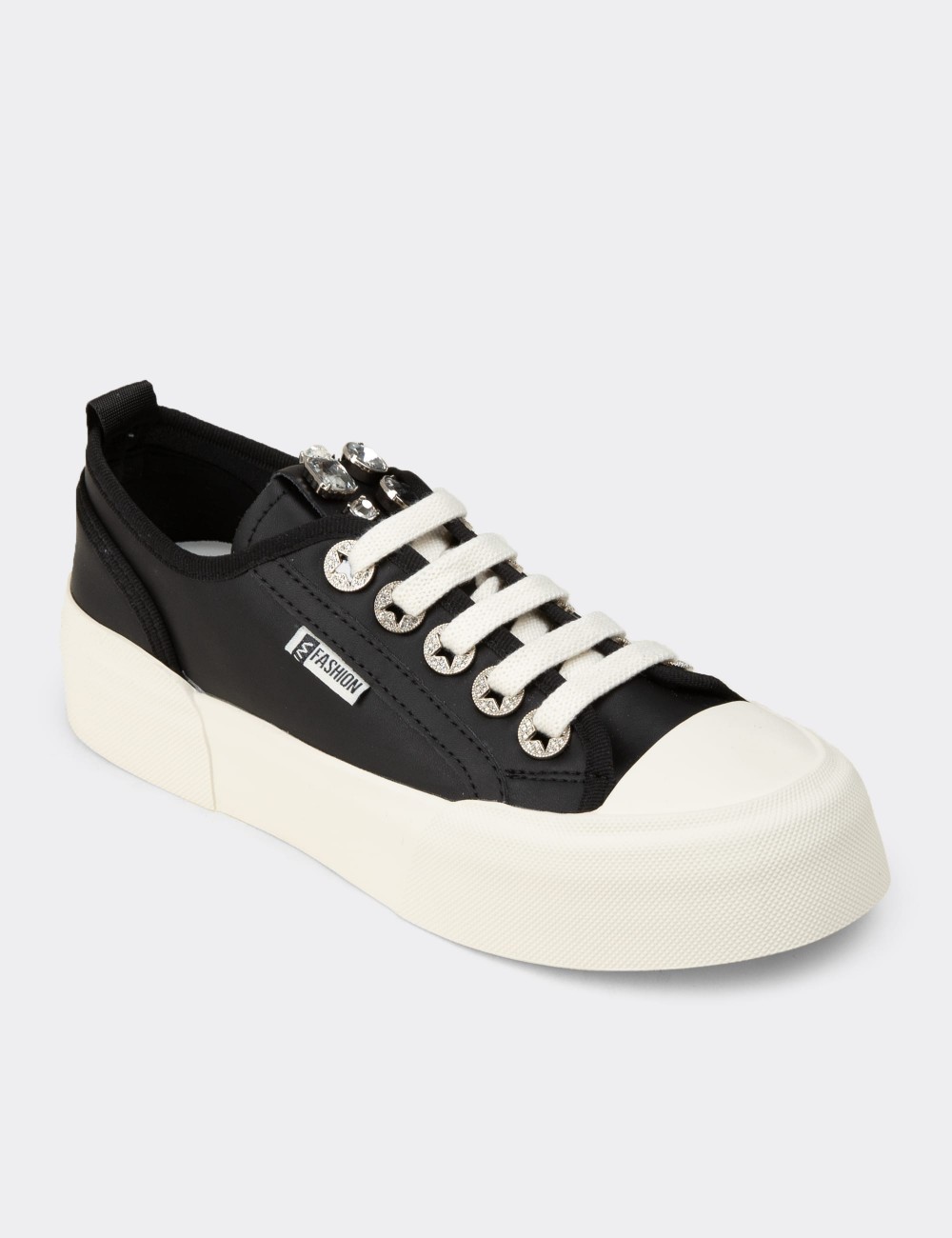 Kadın Siyah Sneaker Ayakkabı - K0014ZSYHC01