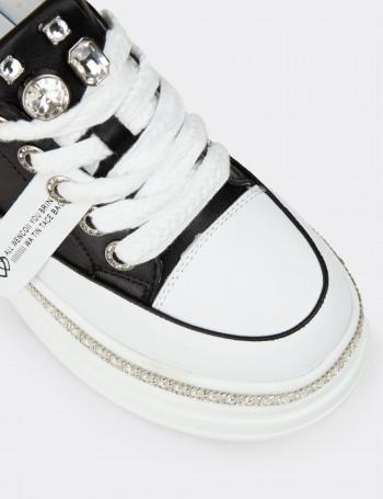 Kadın Siyah Gizli Topuk Sneaker Ayakkabı - K0004ZSYHC01