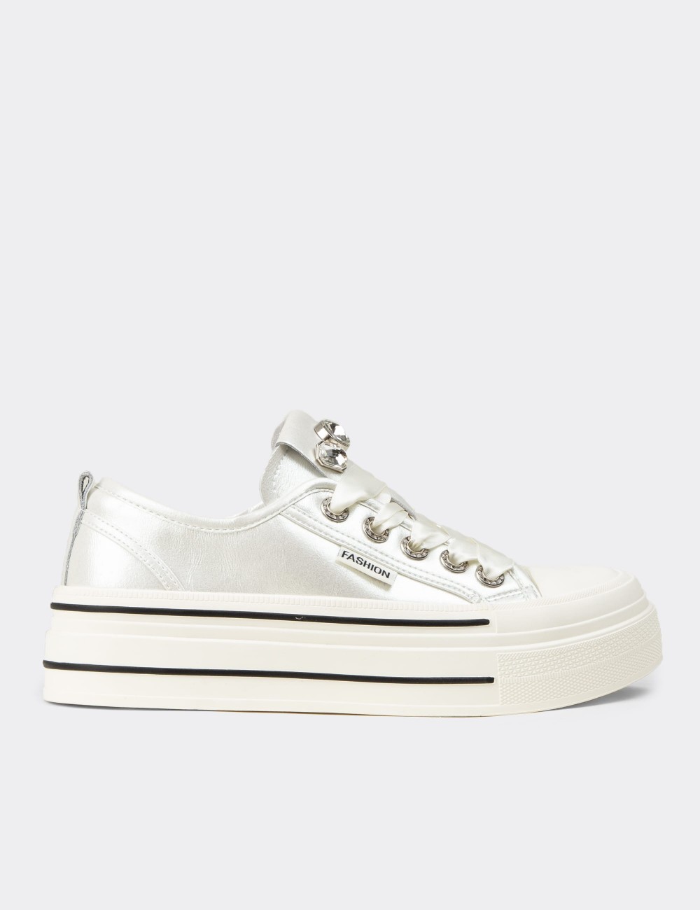 Deery Ayakkabı Deery Rugan Kadın Beyaz Sneaker