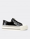 Deery Ayakkabı Deery Rugan Kadın Siyah Sneaker