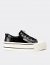 Deery Ayakkabı Deery Rugan Kadın Siyah Sneaker