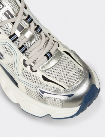 Kadın Lacivert Chunky Sneaker - 26353ZLCVP01