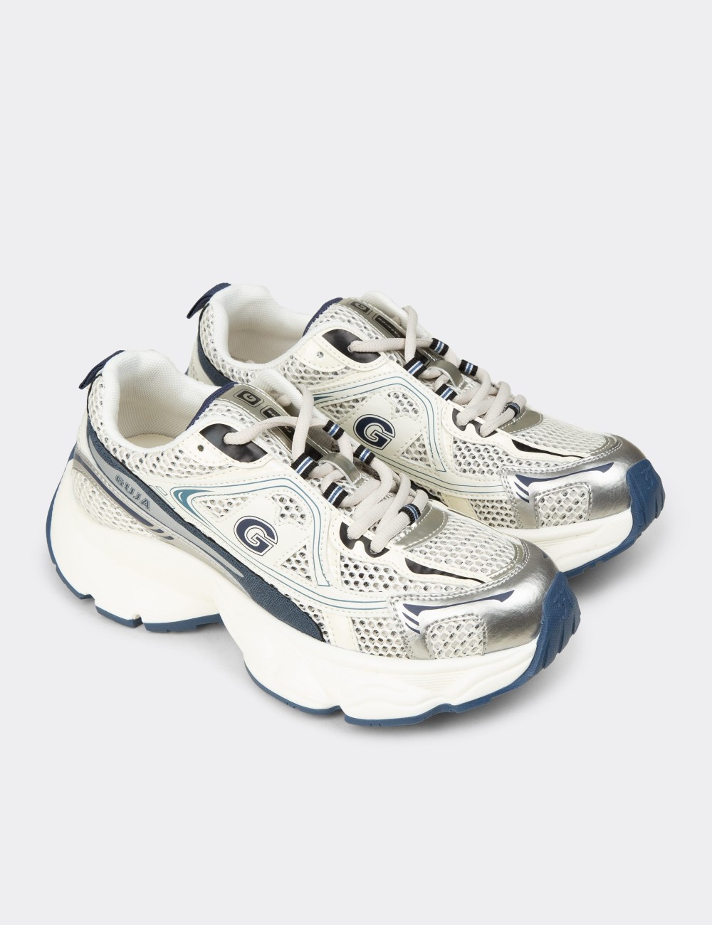Kadın Lacivert Chunky Sneaker - 26353ZLCVP01