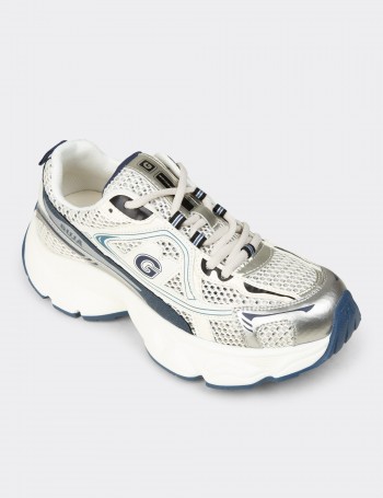 Kadın Lacivert Chunky Sneaker - 26353ZLCVP01