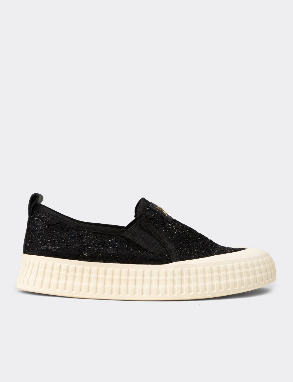 Kadın Siyah Slip-on Sneaker Ayakkabı - K1053ZSYHC01