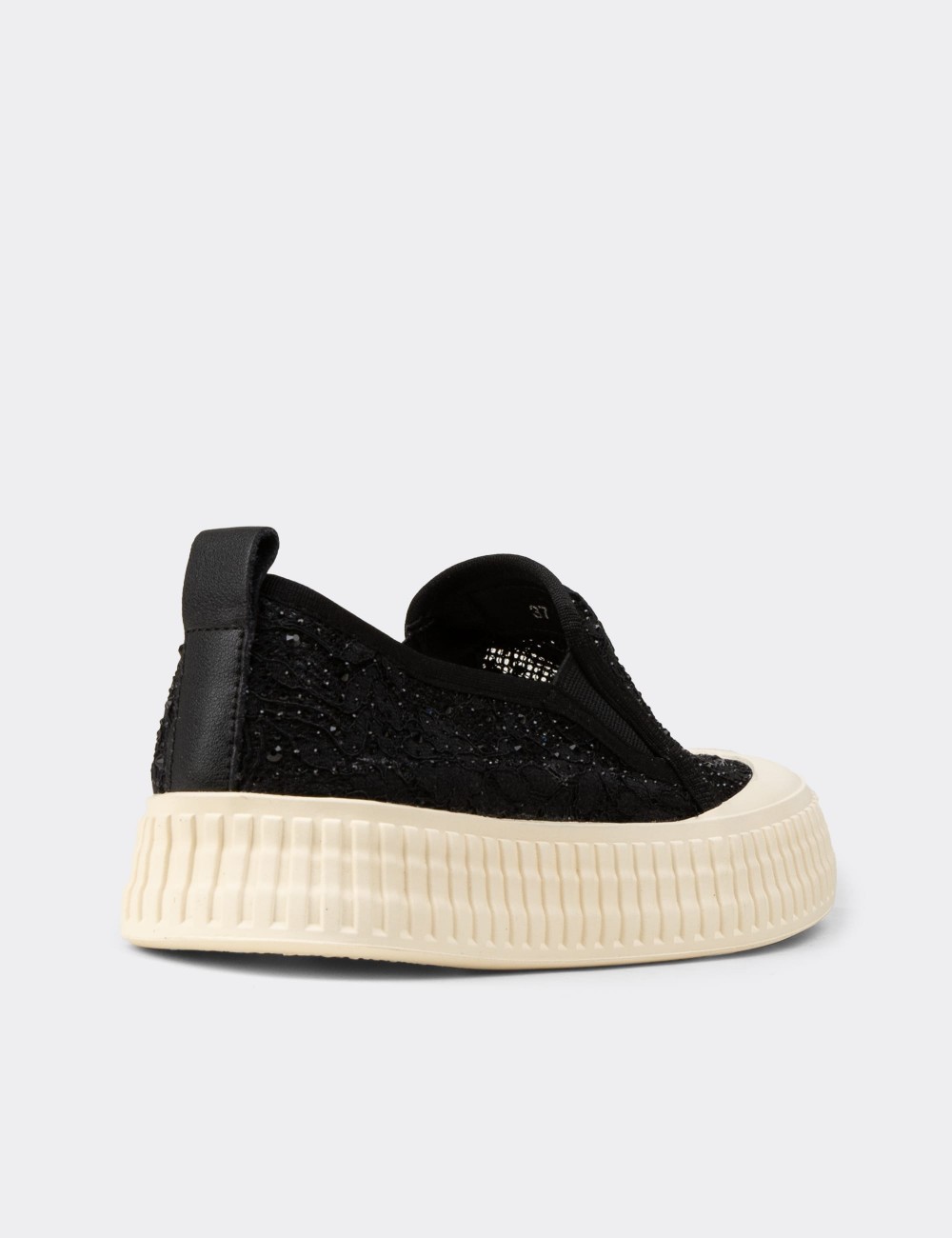 Kadın Siyah Slip-on Sneaker Ayakkabı - K1053ZSYHC01