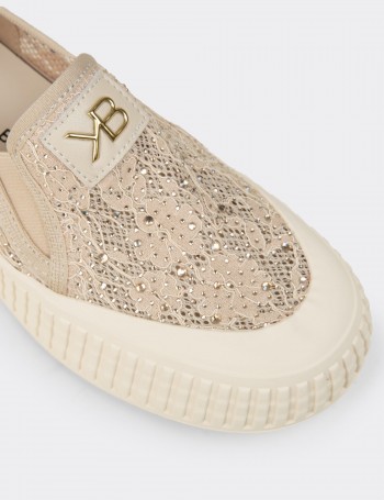 Kadın Bej Slip-On Sneaker Ayakkabı - K1053ZBEJC01