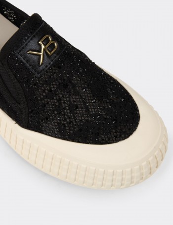 Kadın Siyah Slip-on Sneaker Ayakkabı - K1053ZSYHC01