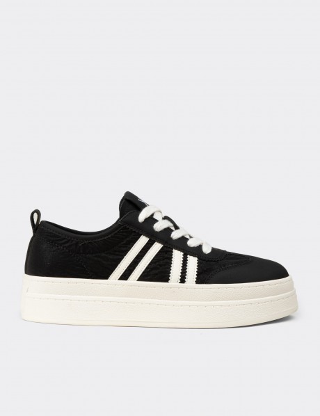 Kadın Siyah Platform Sneaker Ayakkabı