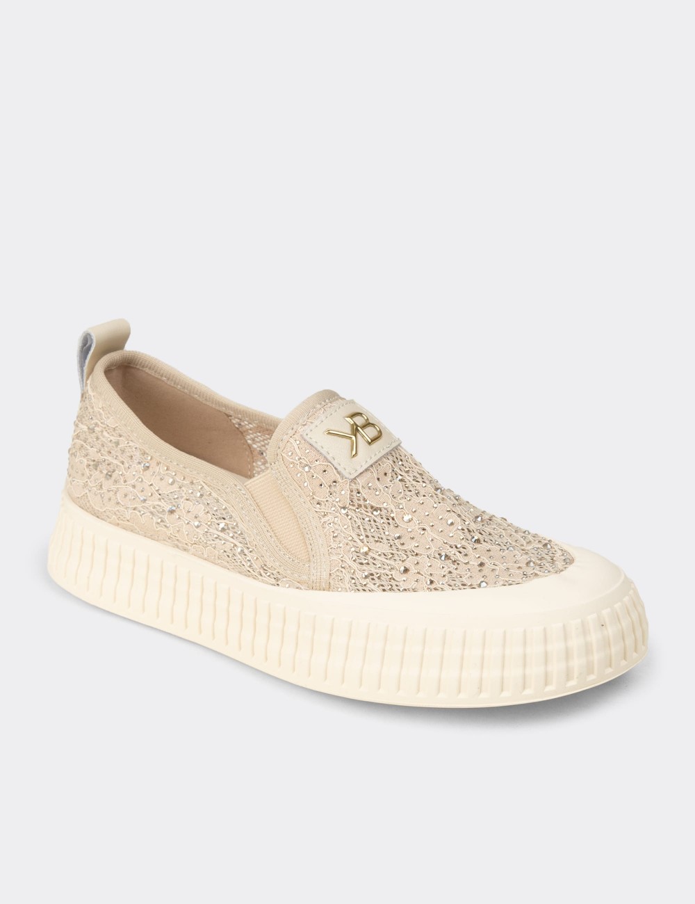Kadın Bej Slip-On Sneaker Ayakkabı - K1053ZBEJC01