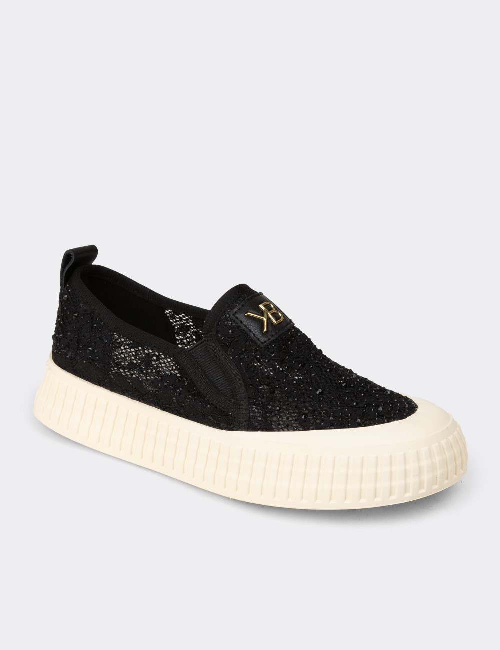 Kadın Siyah Slip-on Sneaker Ayakkabı - K1053ZSYHC01