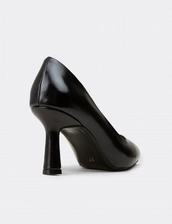Kadın Siyah Rugan Stiletto - K0200ZSYHC09