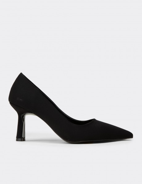 Deery Ayakkabı Deery Stiletto Kadın Siyah Topuklu