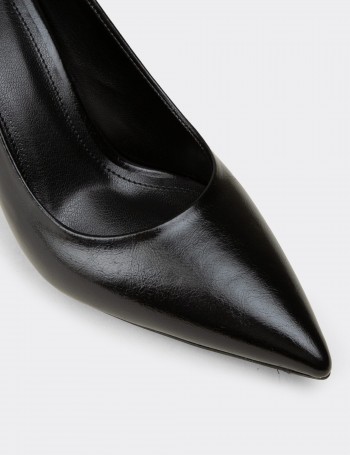 Kadın Siyah Rugan Stiletto - K0200ZSYHC09