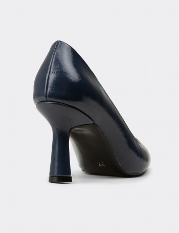 Kadın Lacivert Rugan Stiletto - K0200ZLCVC01