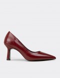 Deery Stiletto Deery Rugan Kadın Bordo