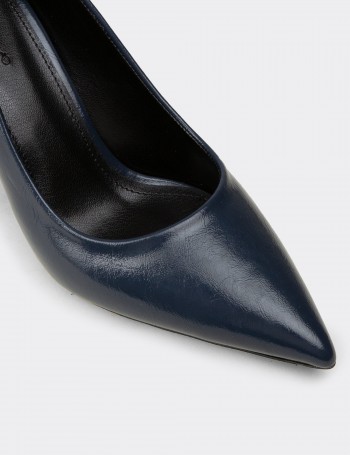 Kadın Lacivert Rugan Stiletto - K0200ZLCVC01