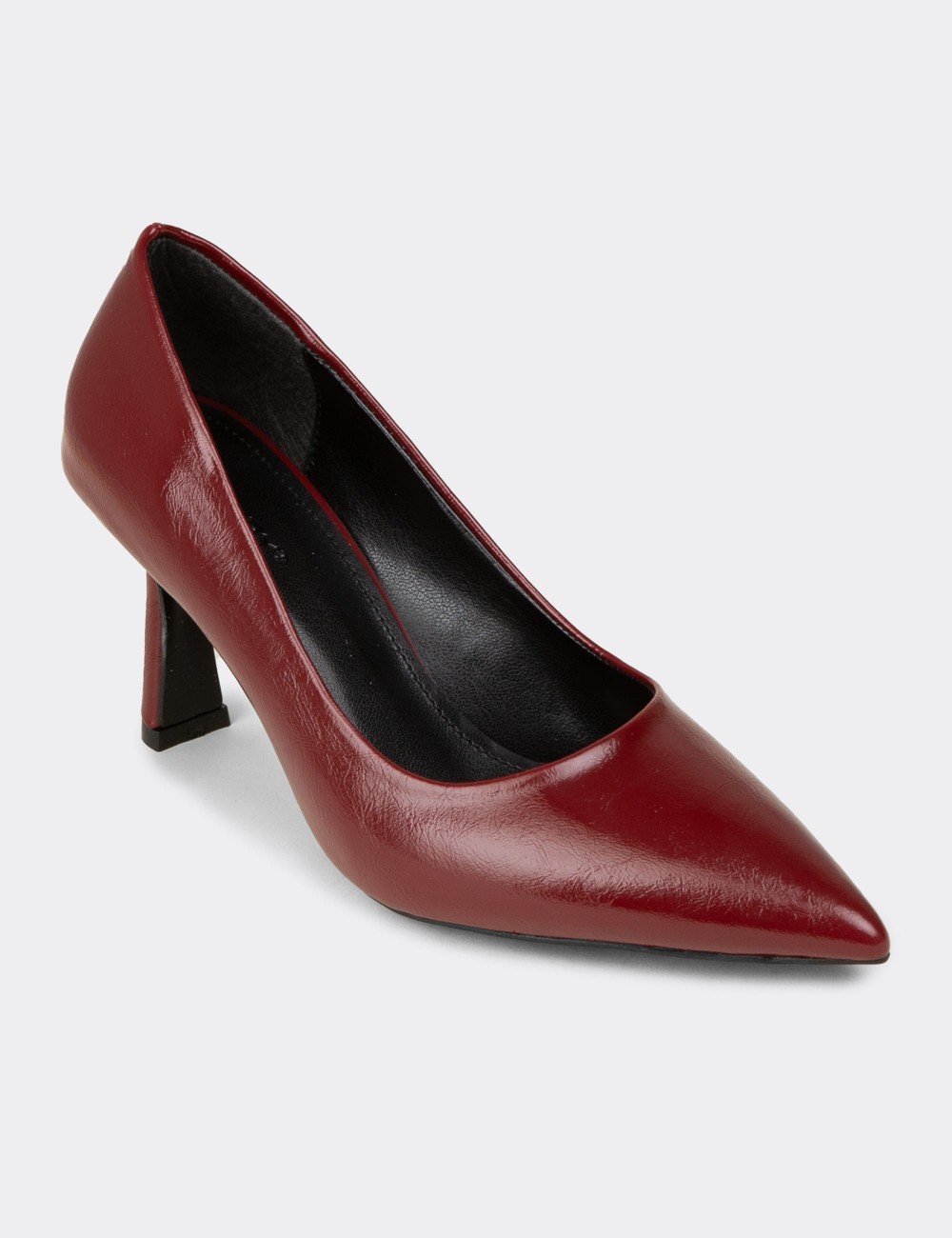 Kadın Bordo Rugan Stiletto - K0200ZBRDC01