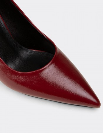 Kadın Bordo Rugan Stiletto - K0200ZBRDC01