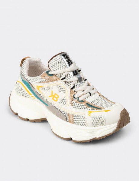 Kadın Bej Chunky Sneaker Ayakkabı