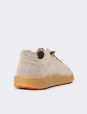 Kadın Hakiki Süet Bej Sneaker Ayakkabı - SE605ZBEJC01