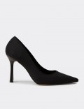 Deery Stiletto Deery Saten Kadın Siyah