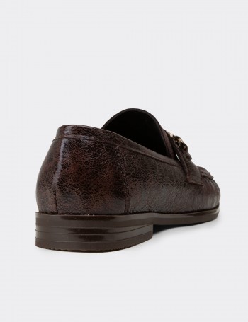 Kadın Kahverengi Toka Detaylı Loafer - K0013ZKHVC01