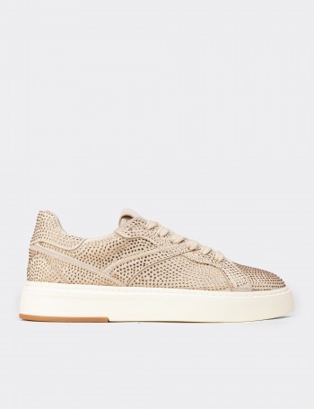 Kadın Bej Sneaker Ayakkabı