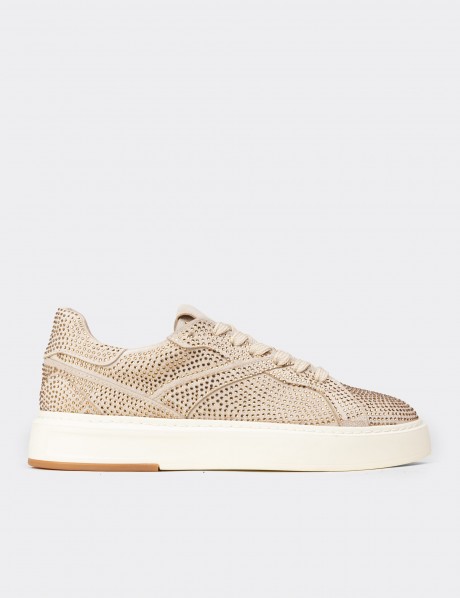 Kadın Bej Sneaker Ayakkabı